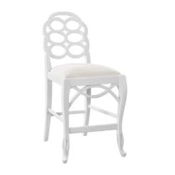 Loop Counter Stool In Eggshell White