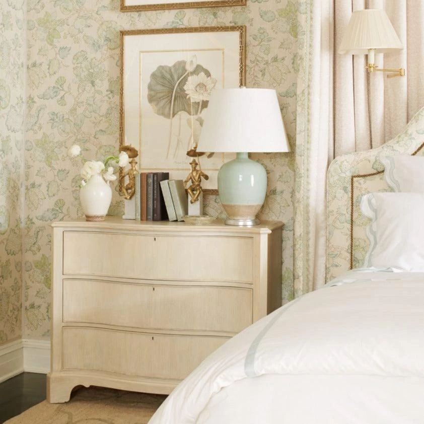 Mahogany And Maple Three Drawer Little Chest In Seaglass Finish 2 Mahogany And Maple Three Drawer Little Chest In Seaglass Finish - Image 2