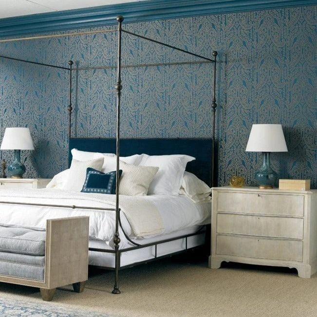 Mahogany And Maple Three Drawer Little Chest In Seaglass Finish 3 Mahogany And Maple Three Drawer Little Chest In Seaglass Finish - Image 3