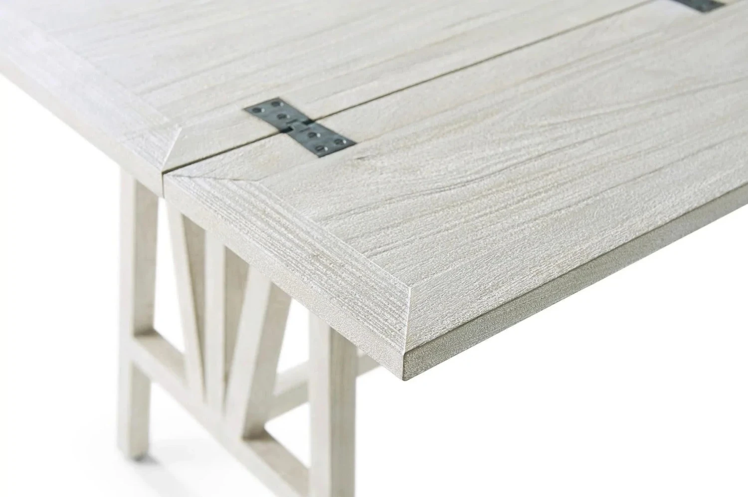 Mahogany Fold Top Tillman Dining Table In Driftwood Finish 4 Mahogany Fold Top Tillman Dining Table In Driftwood Finish - Image 4