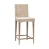 Mallory Wicker Counter Stool With Square Back
