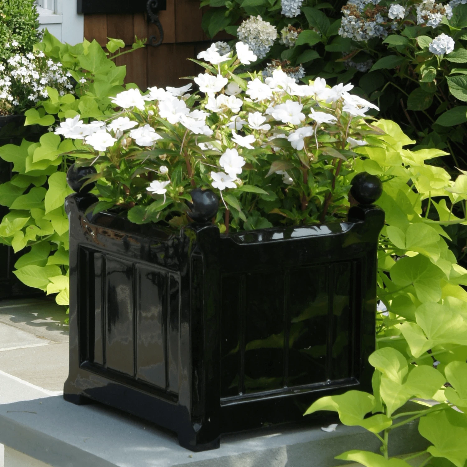 Manchester Classic Slatted Outdoor Garden Planter 2 Manchester Classic Slatted Outdoor Garden Planter - Image 2