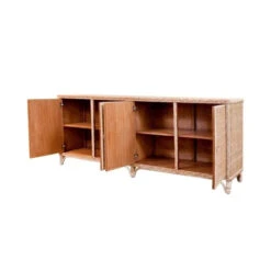 Four Door Wicker Credenza -Famous Furniture Store mb7845 1 lg