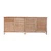 Four Door Wicker Credenza