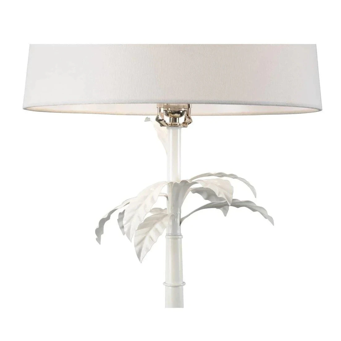 Meg Braff White Palm Frond Table Lamp 2 Meg Braff White Palm Frond Table Lamp - Image 2