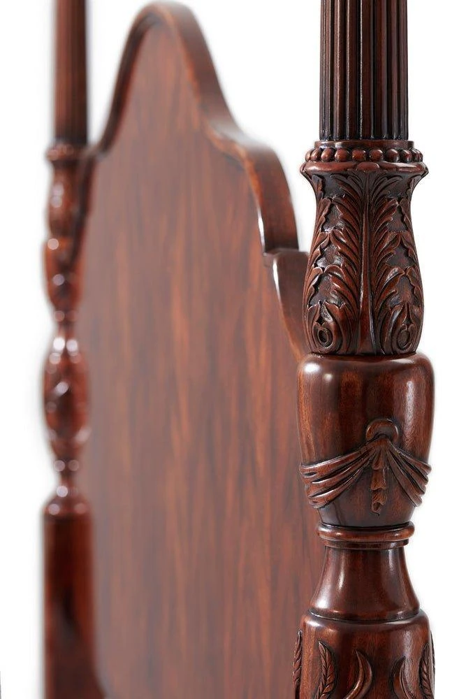 Middleton Rice Four Poster Mahogany King Bed 4 Middleton Rice Four Poster Mahogany King Bed - Image 4