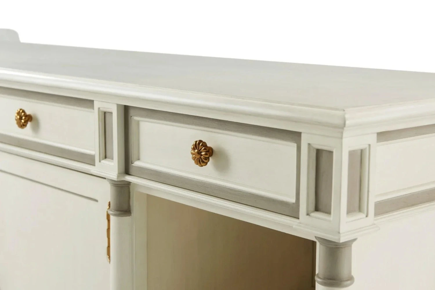 Modern Andrew Buffet Cabinet With Brass Accents 8 Modern Andrew Buffet Cabinet With Brass Accents - Image 8