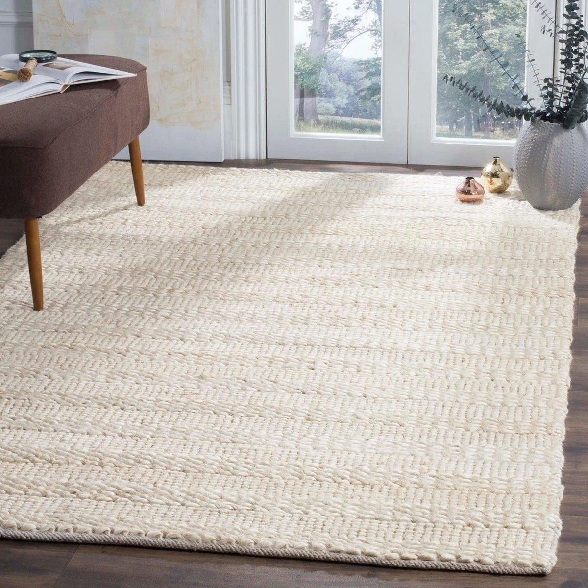 Safavieh Natural Fiber Hand Woven Jute Rug In Bleach 2 Safavieh Natural Fiber Hand Woven Jute Rug In Bleach - Image 2