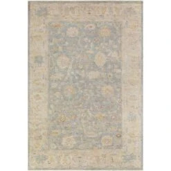 Normandy Hand Knotted Blue & Beige Area Rug -Available In A Variety Of Sizes