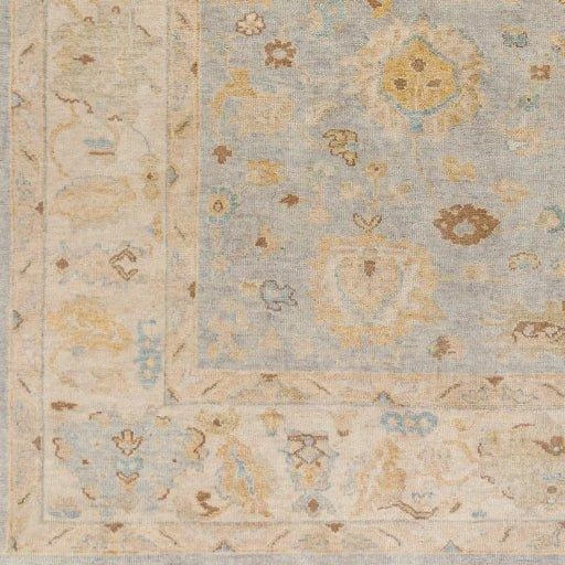 Normandy Hand Knotted Blue & Beige Area Rug -Available In A Variety Of Sizes 2 Normandy Hand Knotted Blue & Beige Area Rug -Available In A Variety Of Sizes - Image 2