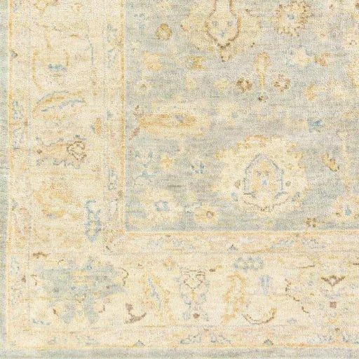 Normandy Hand Knotted Blue & Beige Area Rug -Available In A Variety Of Sizes 3 Normandy Hand Knotted Blue & Beige Area Rug -Available In A Variety Of Sizes - Image 3