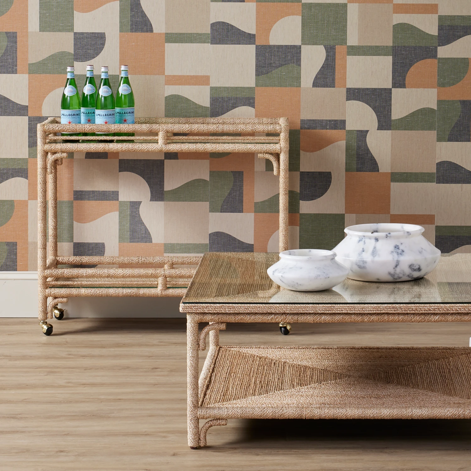 Olisa Rope Bar Cart In Natural 2 Olisa Rope Bar Cart In Natural - Image 2