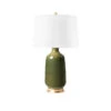 Olive Green Carolyn Glazed Porcelain Table Lamp Base