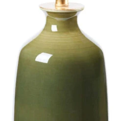Olive Green Carolyn Glazed Porcelain Table Lamp Base 3 Olive Green Carolyn Glazed Porcelain Table Lamp Base -Famous Furniture Store olive green carolyn glazed porcelain table lamp base table lamps the well appointed house 2