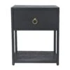 Navy One Drawer Side Table
