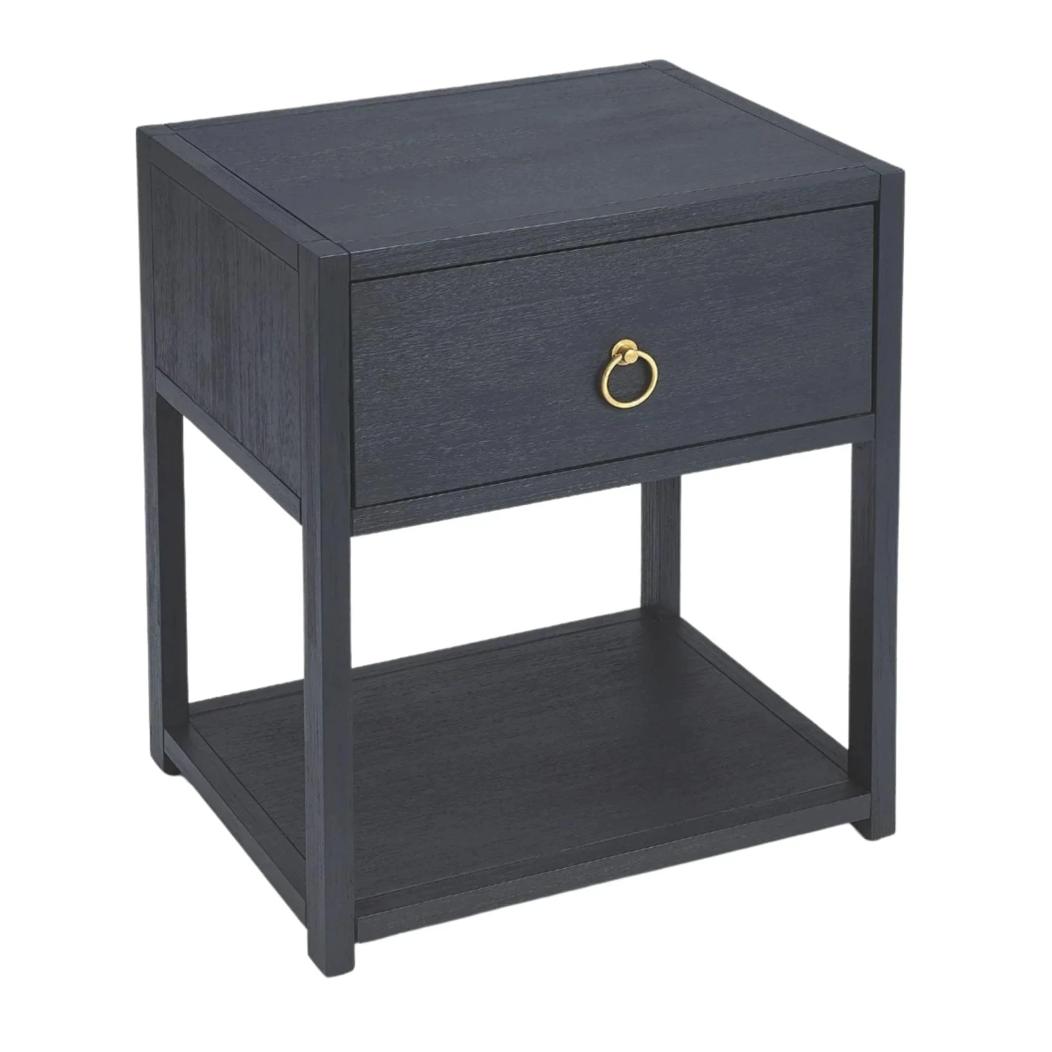 Navy One Drawer Side Table 3 Navy One Drawer Side Table - Image 3