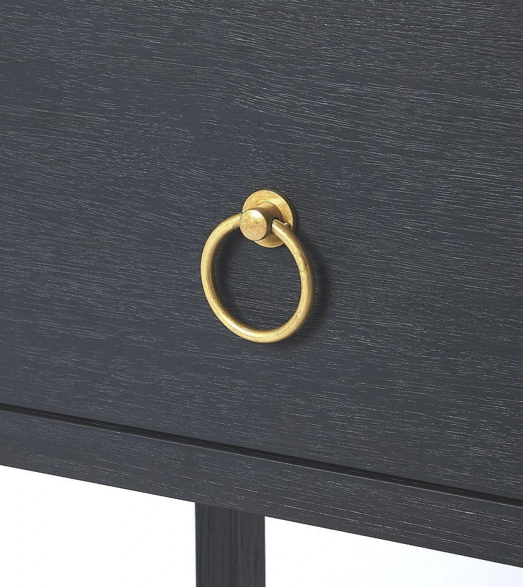 Navy One Drawer Side Table 6 Navy One Drawer Side Table - Image 6