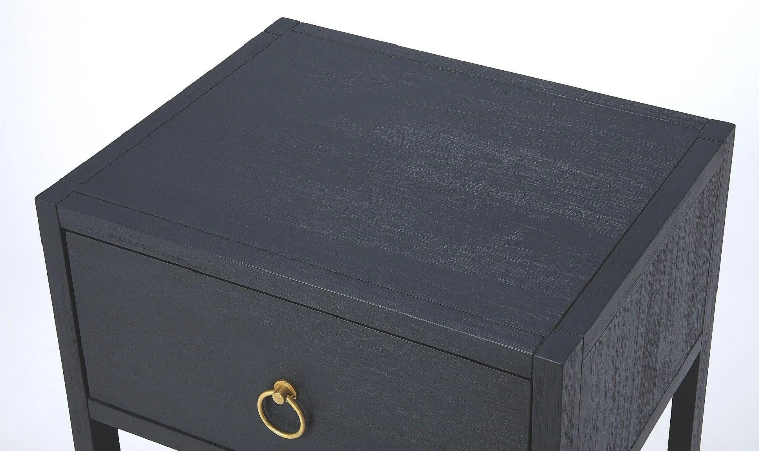 Navy One Drawer Side Table 7 Navy One Drawer Side Table - Image 7