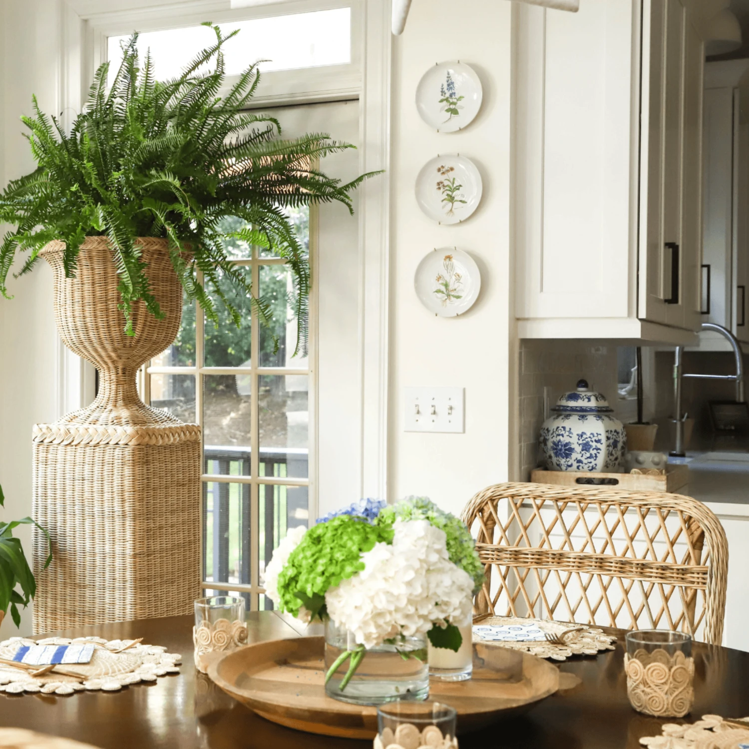 Open Weave Wicker Side Chair 2 Open Weave Wicker Side Chair - Image 2