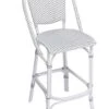Outdoor Aluminum Framed Woven Bistro Style Counter Stool