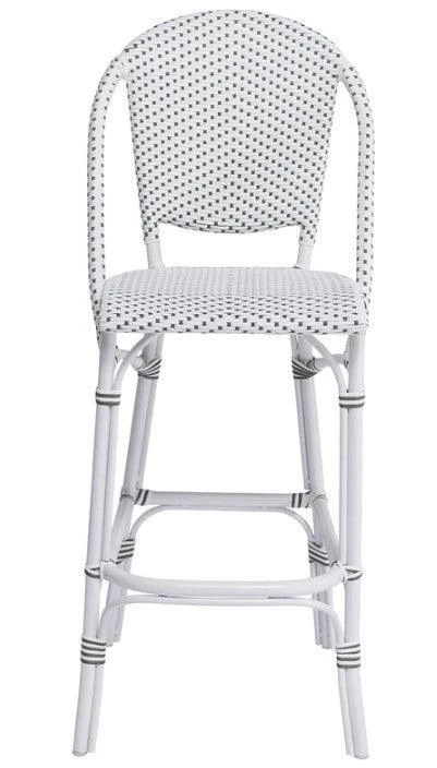 Outdoor Aluminum Framed Woven Bistro Style Counter Stool 2 Outdoor Aluminum Framed Woven Bistro Style Counter Stool - Image 2