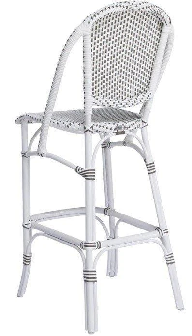 Outdoor Aluminum Framed Woven Bistro Style Counter Stool 4 Outdoor Aluminum Framed Woven Bistro Style Counter Stool - Image 4