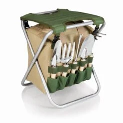 Outdoor Folding Storage Garden Seat With Tools