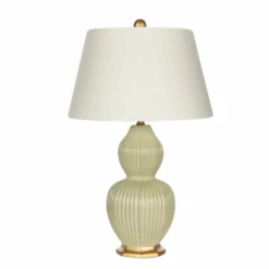 Paragon Verde Ceramic Table Lamp With Shade