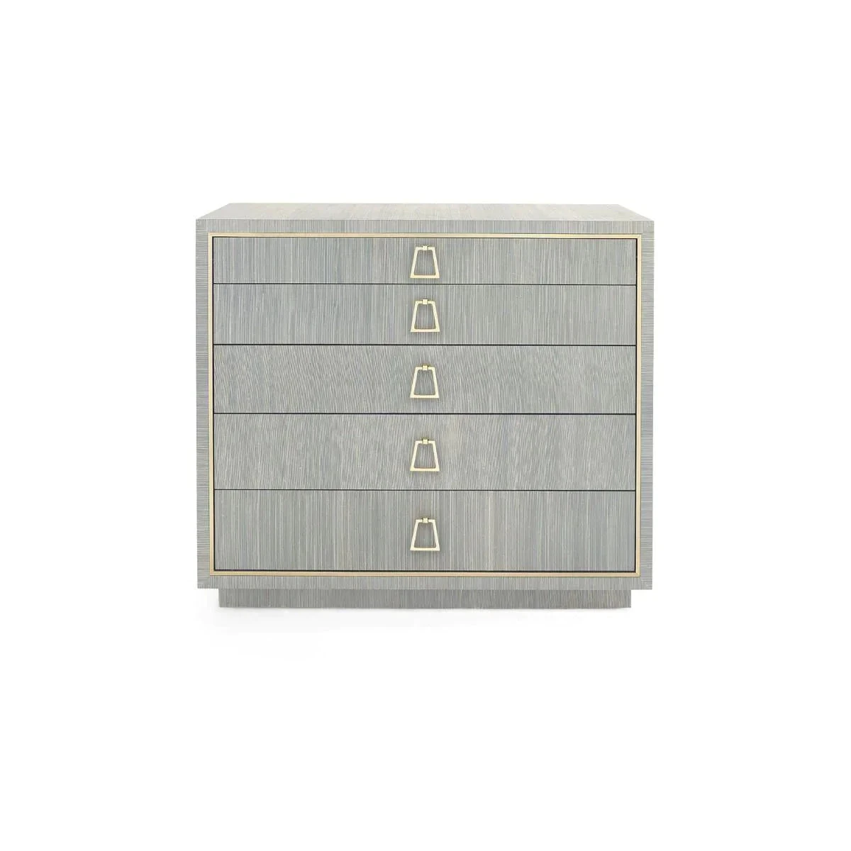 Parker Large 5-Drawer Chest In Lacquered Slate Blue Shimmer 1 Parker Large 5-Drawer Chest In Lacquered Slate Blue Shimmer