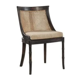 Petite Mahogany Spoonback Dining Side Chair