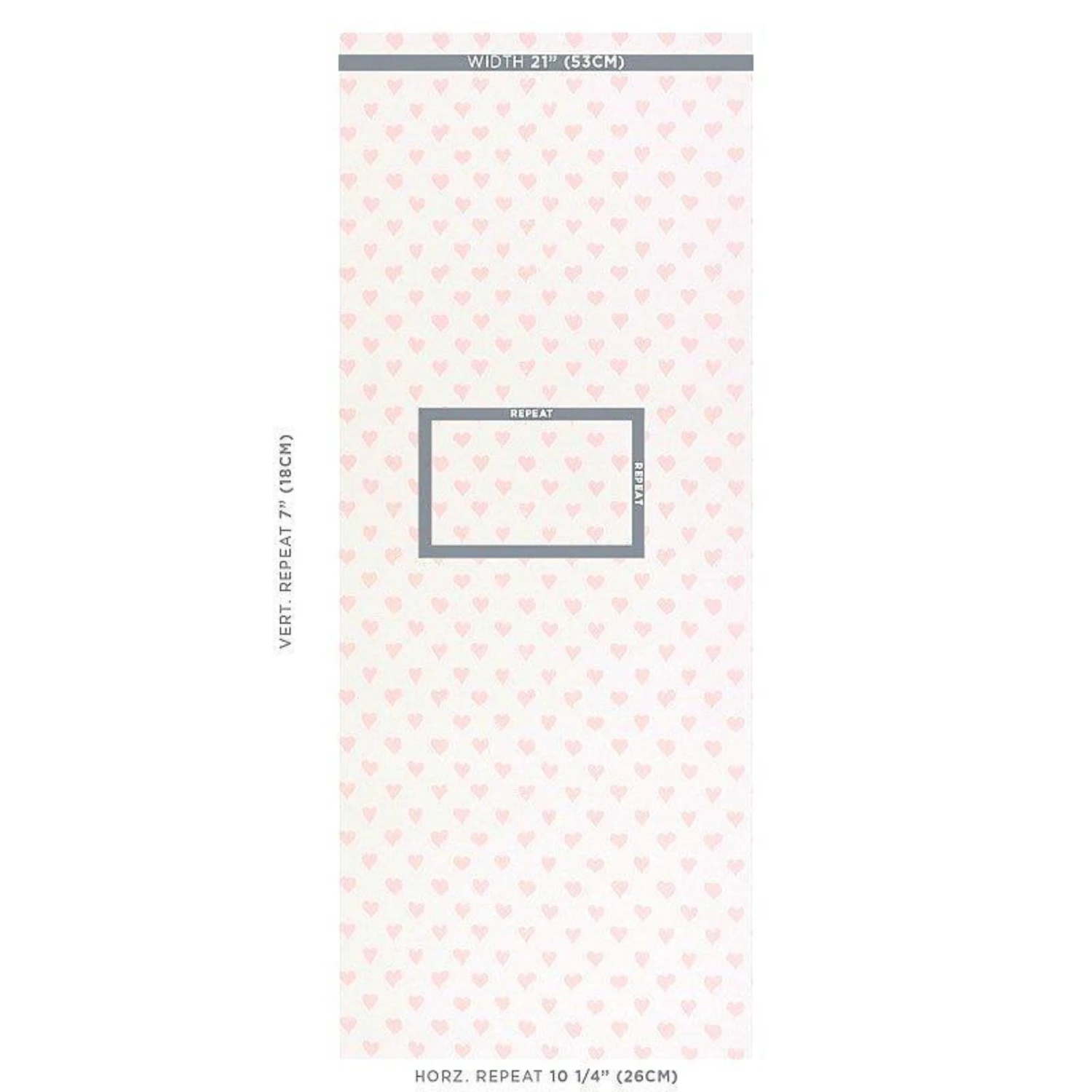 Schumacher Pink Hearts Wallpaper 4 Schumacher Pink Hearts Wallpaper - Image 4