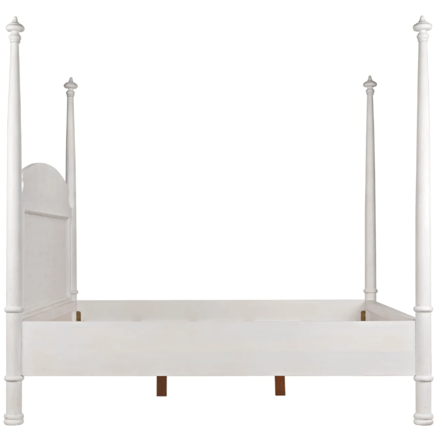 Queen Size Four Poster Bed With White Wash Finish 2 Queen Size Four Poster Bed With White Wash Finish - Image 2
