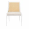 Raleigh Caned Armchair In Eggshell White