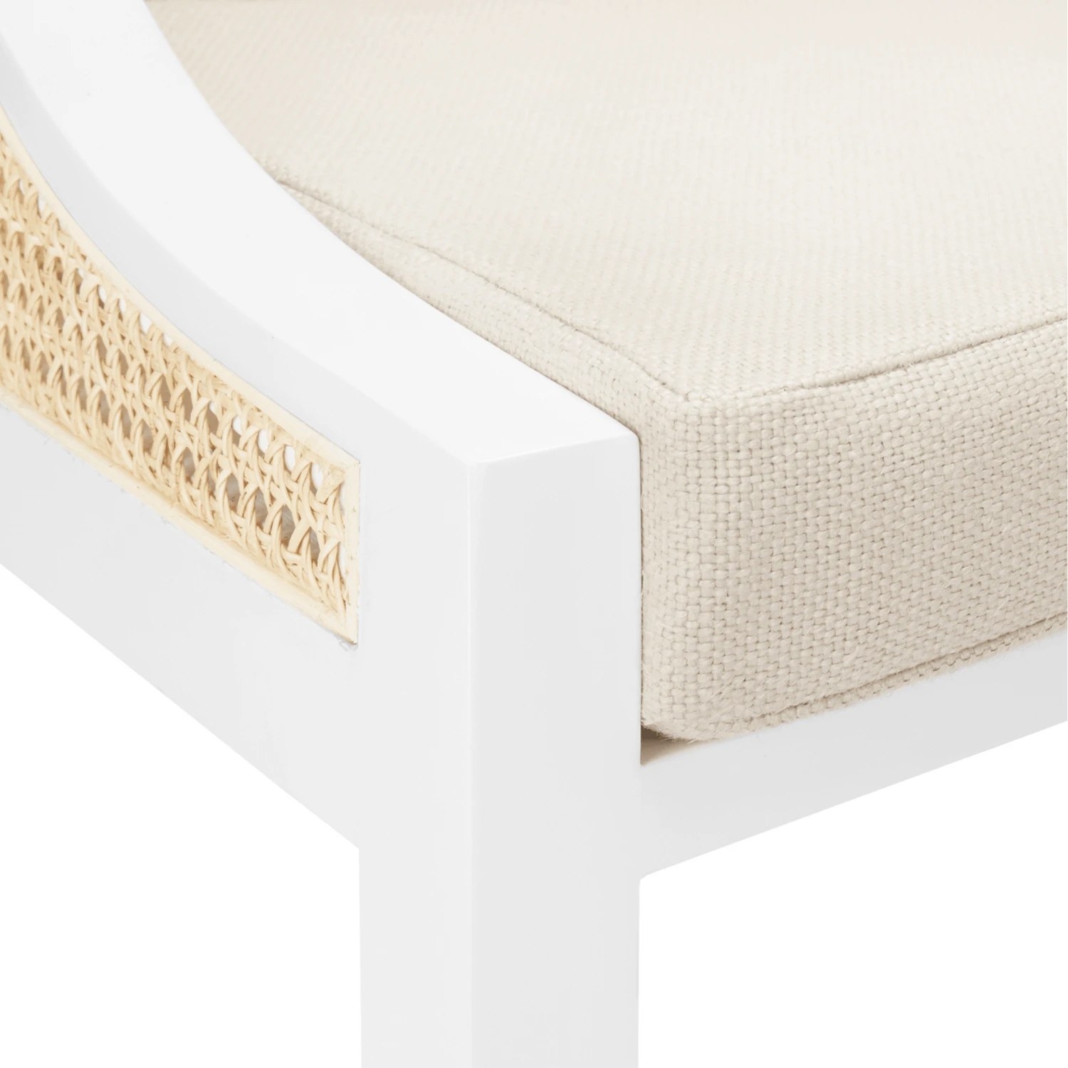 Raleigh Caned Armchair In Eggshell White 5 Raleigh Caned Armchair In Eggshell White - Image 5