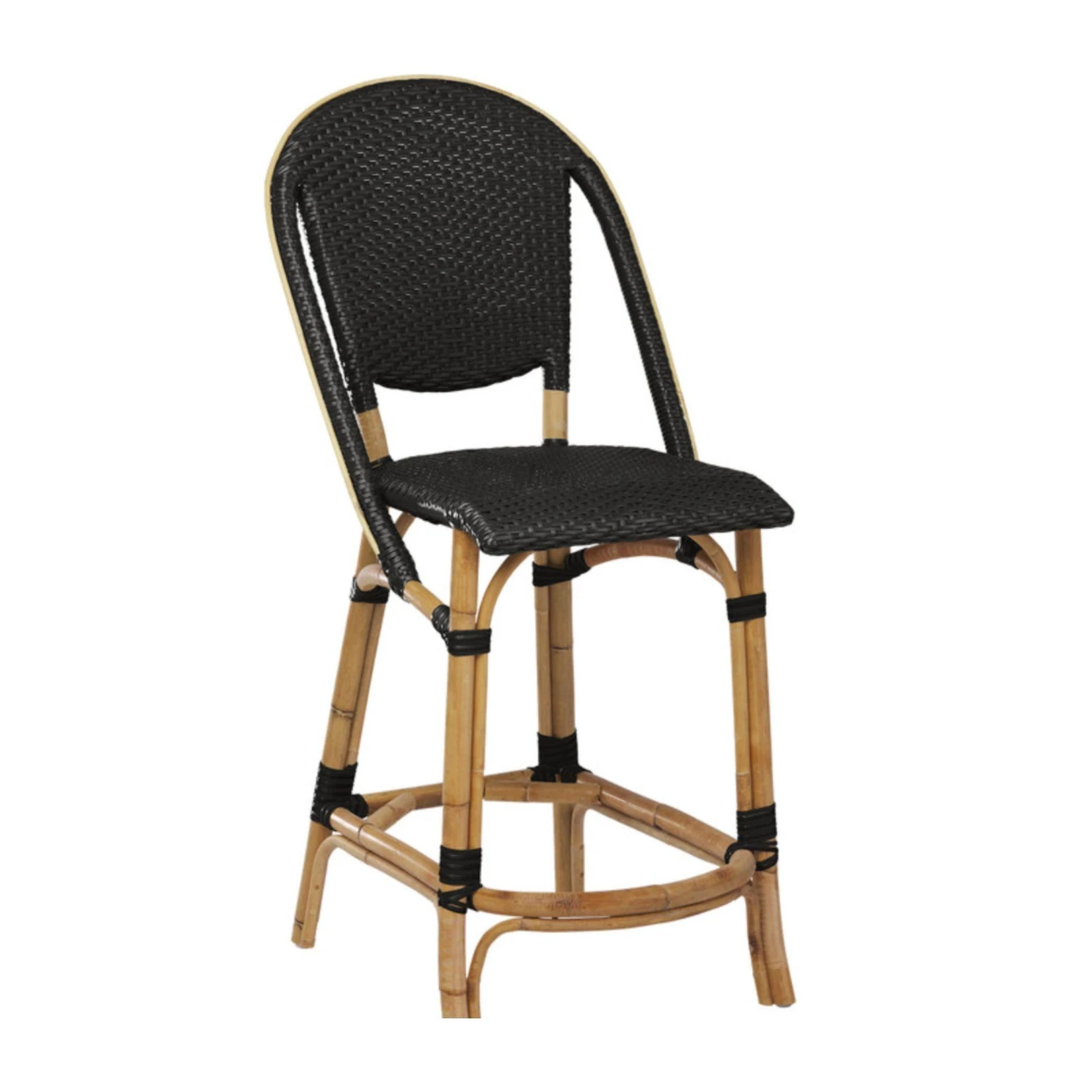 Rattan And Synthetic Fiber Woven Bistro Style Counter Stool - Available In Many Colors 6 Rattan And Synthetic Fiber Woven Bistro Style Counter Stool - Available In Many Colors - Image 6