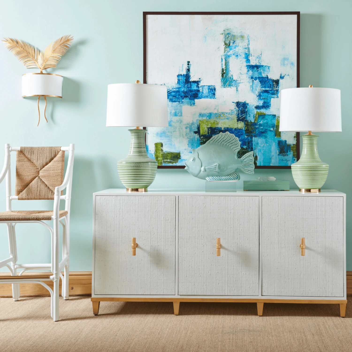 Rattan Barstool With White Lacquer Finish 2 Rattan Barstool With White Lacquer Finish - Image 2