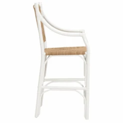 Rattan Barstool With White Lacquer Finish 9 Rattan Barstool With White Lacquer Finish -Famous Furniture Store rattan barstool with white lacquer finish bar and counter stools the well appointed house 4