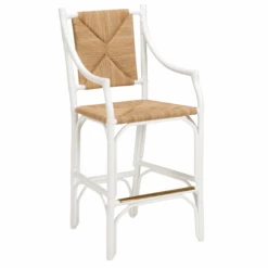 Rattan Barstool With White Lacquer Finish 10 Rattan Barstool With White Lacquer Finish -Famous Furniture Store rattan barstool with white lacquer finish bar and counter stools the well appointed house 5