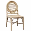 Rattan Trellis Back Chair