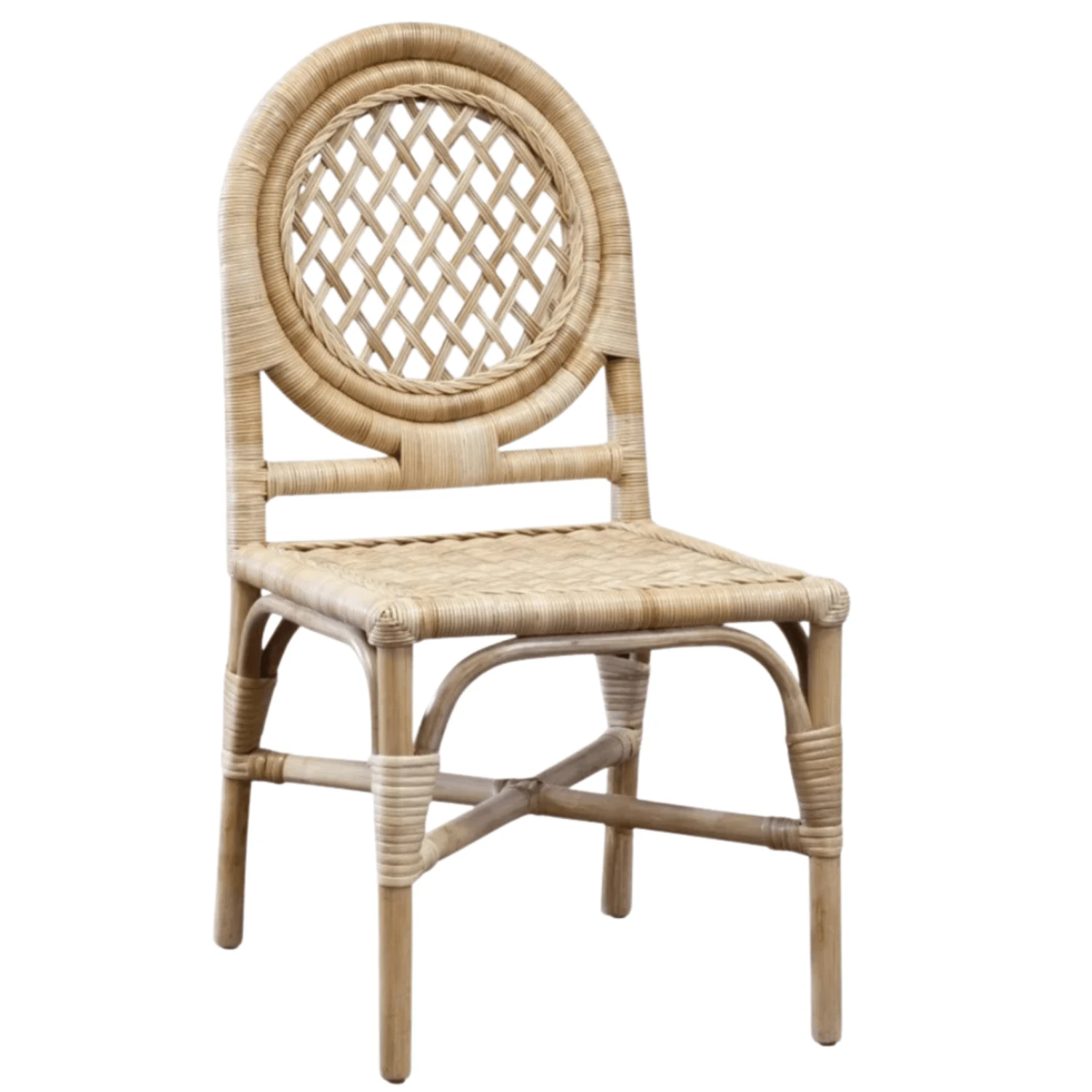 Rattan Trellis Back Chair 1 Rattan Trellis Back Chair
