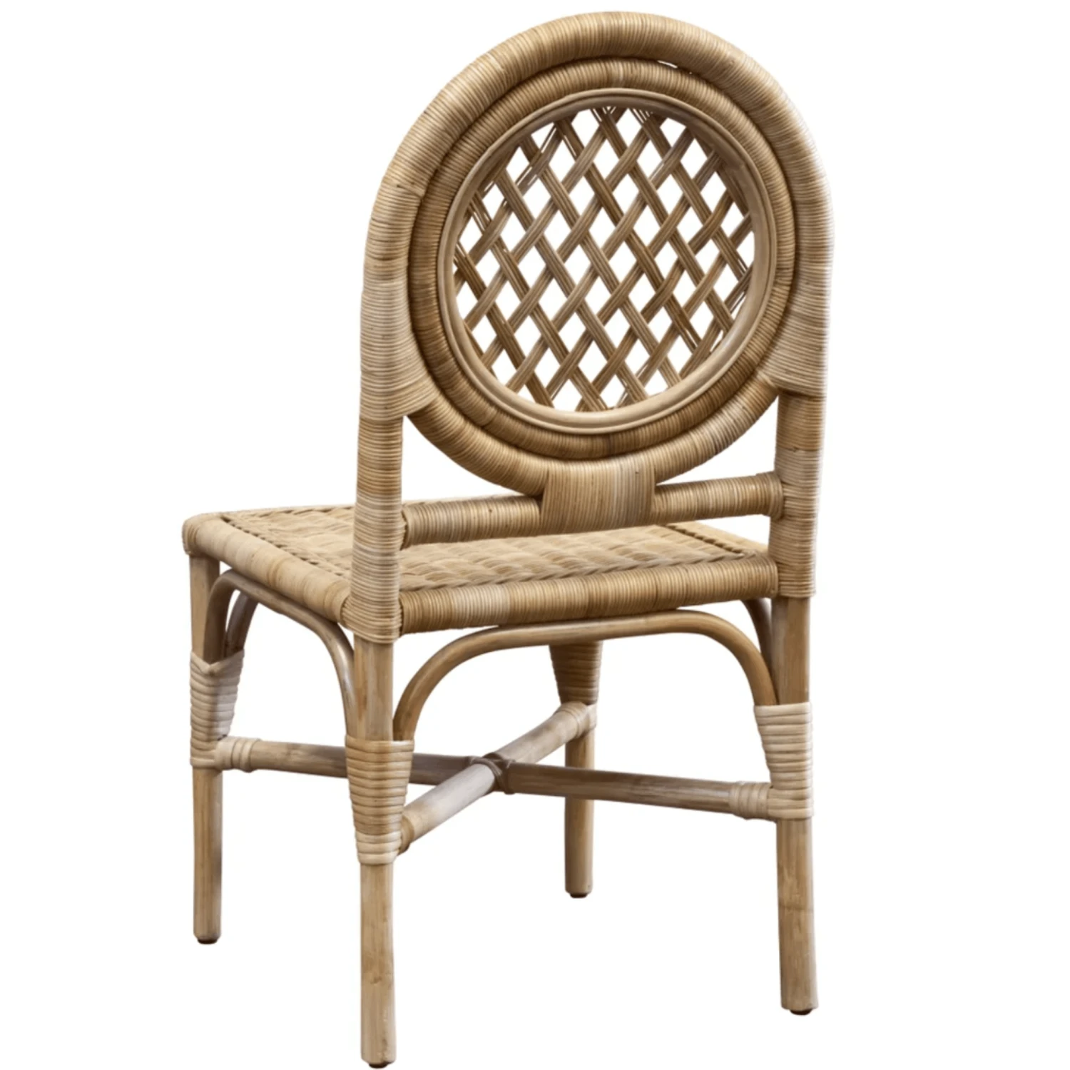 Rattan Trellis Back Chair 3 Rattan Trellis Back Chair - Image 3