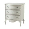Rene Three Drawer Nightstand In Nora Distressed Finish