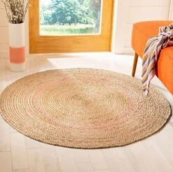 Safavieh Round Pink And Natural Striped Jute Area Rug -Famous Furniture Store round pink and natural striped jute area rug rugs the well appointed house 6 a665d392 12f0 43cc b453 d902f96b492c
