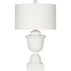 San Simeon White Ceramic Table Lamp