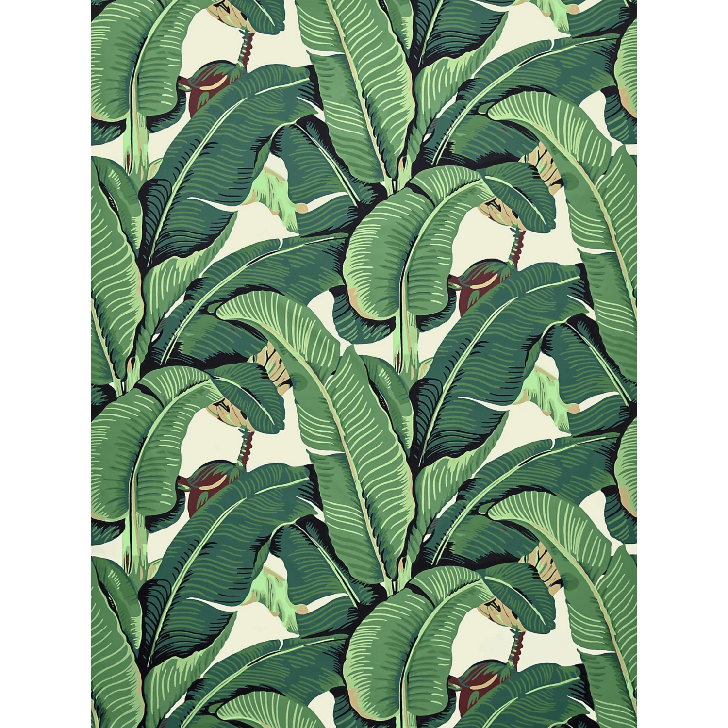 Hinson Green Palm Cotton Print Fabric 3 Hinson Green Palm Cotton Print Fabric - Image 3