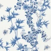 Jardin De Chine Fabric In Porcelain Blue & White