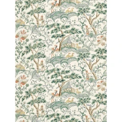 Kelmescott Hand Block Print In Leaf Green On Ivory 5 Kelmescott Hand Block Print In Leaf Green On Ivory -Famous Furniture Store scalamandre kelmescott hand block print in leaf green on ivory fabric by the yard the well appointed house 3