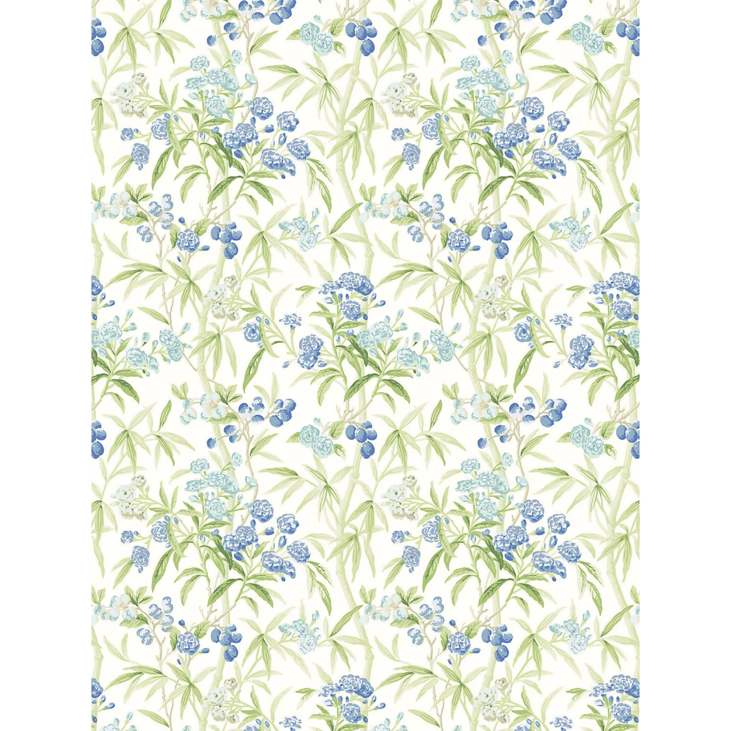Lanai Wallcovering In Lagoon In Blue, Green, Aqua & Cream 2 Lanai Wallcovering In Lagoon In Blue, Green, Aqua & Cream - Image 2