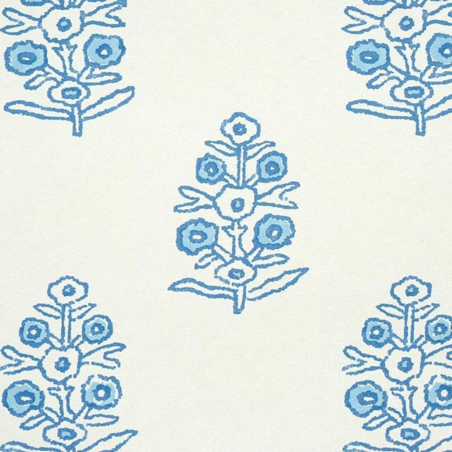 Schumacher Aditi Wallpaper In Blue 5 Schumacher Aditi Wallpaper In Blue - Image 5