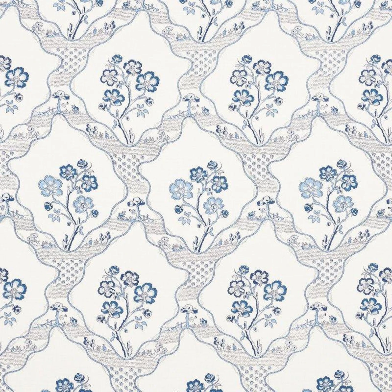 Schumacher Marella Fabric In Delft 1 Schumacher Marella Fabric In Delft